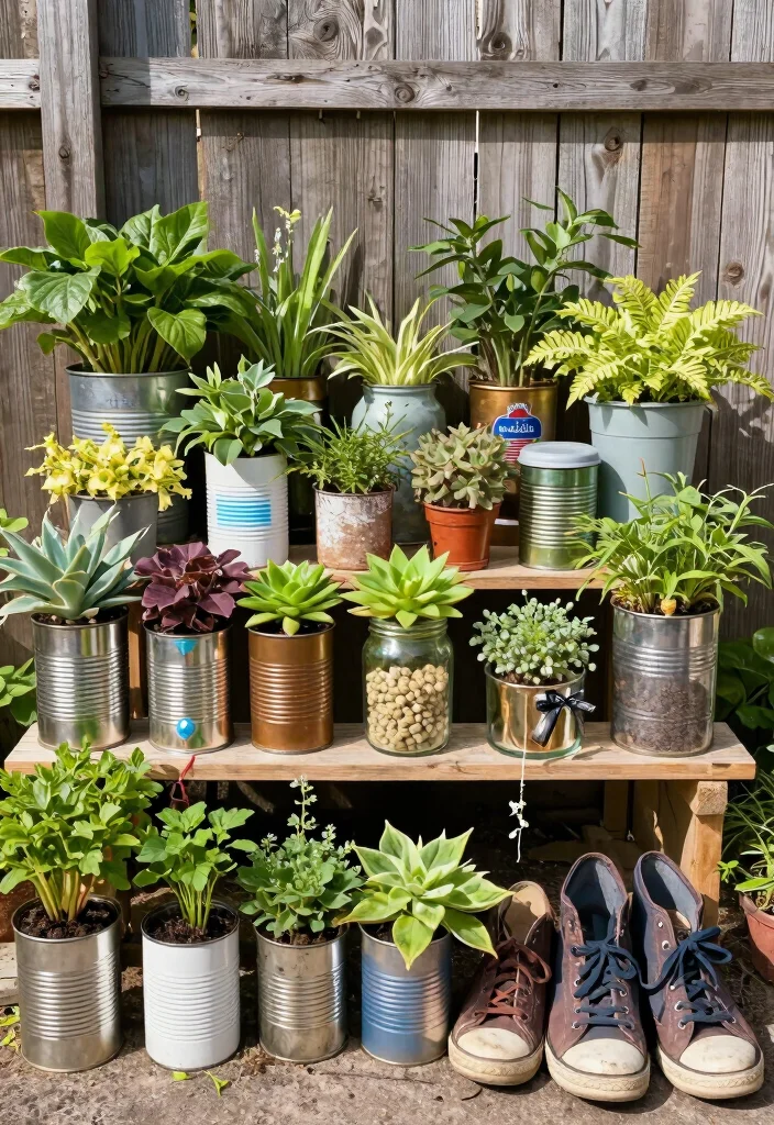 17 Terrace Garden 2026 Trending Ideas With Lush Urban Greenery - 3. Recycling Containers as Planters 1