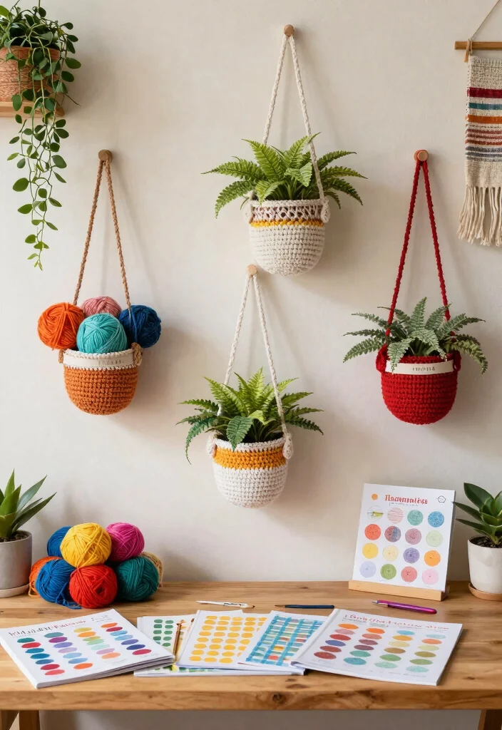 18 Crochet Hanging Planter Ideas With Boho Detail - 11. Customizable Crochet Kits 1
