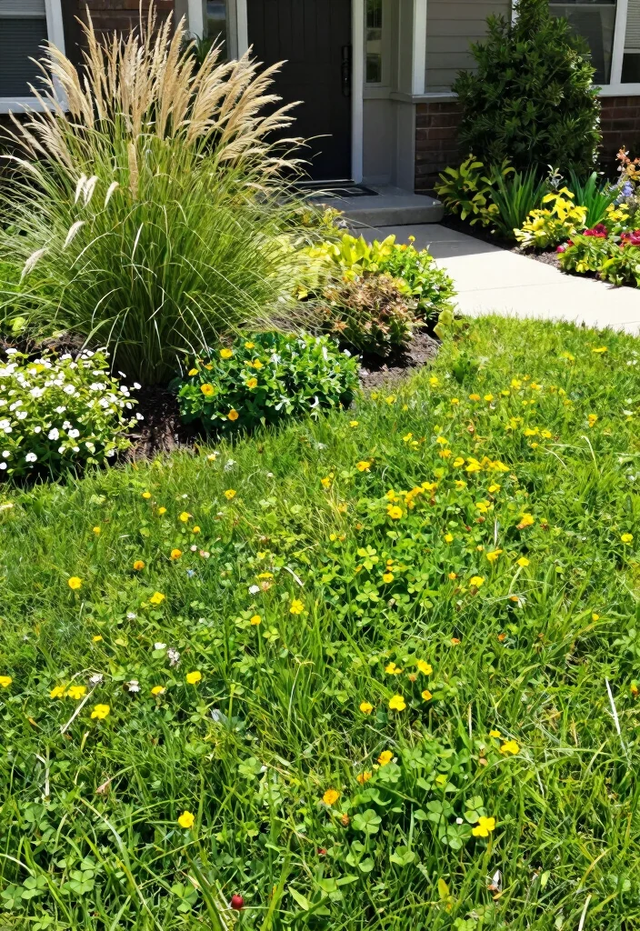 18 Front Yard Landscaping on a Budget Ideas That Look Expensive - 10. Grass Alternatives 1