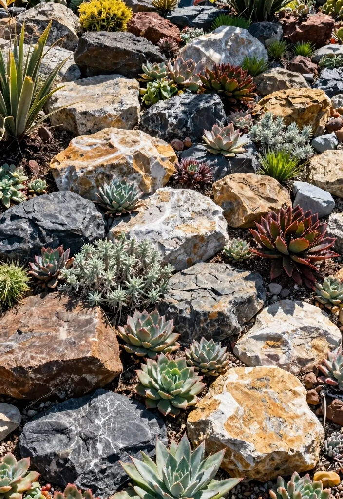 18 Front Yard Landscaping on a Budget Ideas That Look Expensive - 13. Rock Gardens 1
