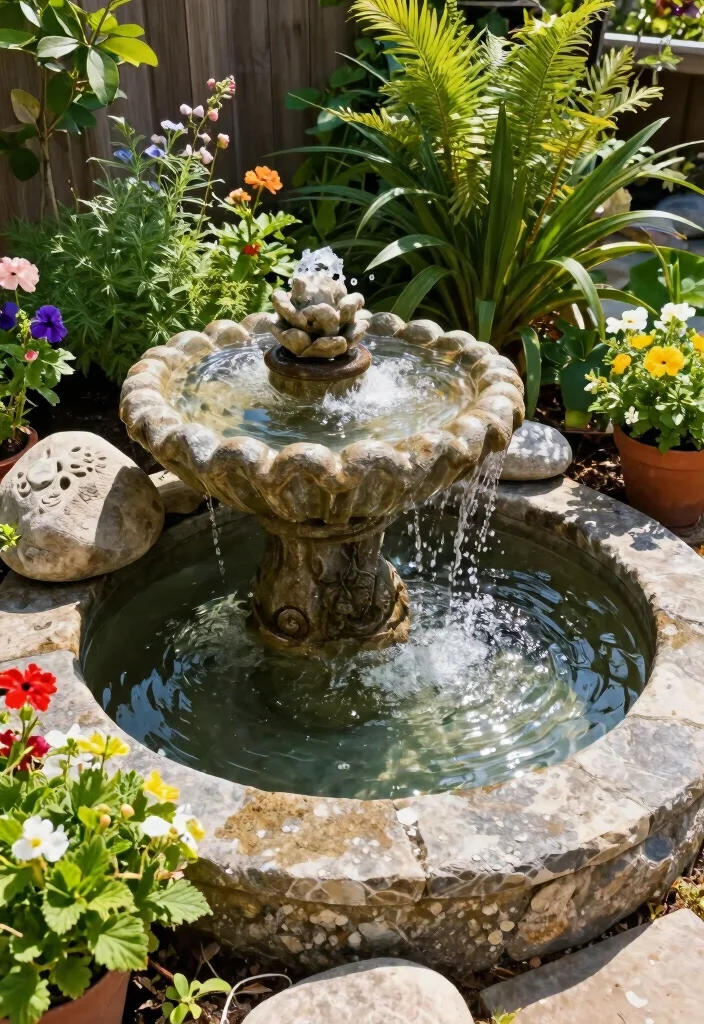 18 Front Yard Landscaping on a Budget Ideas That Look Expensive - 17. DIY Water Feature 1