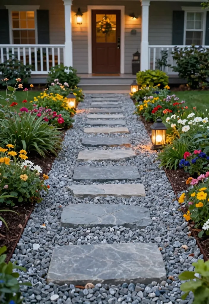 18 Front Yard Landscaping on a Budget Ideas That Look Expensive - 2. DIY Pathways 1