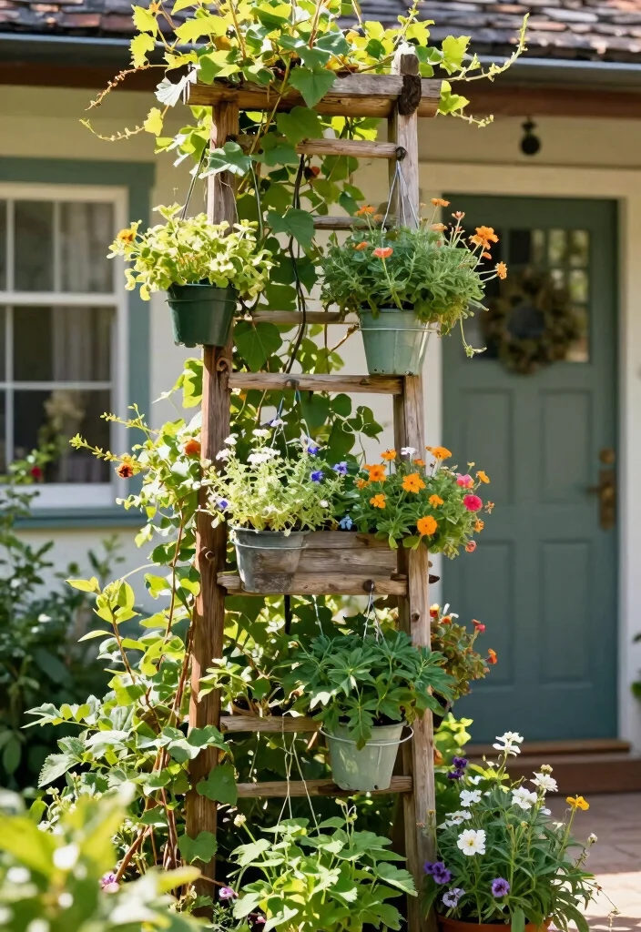 18 Front Yard Landscaping on a Budget Ideas That Look Expensive - 6. Vertical Gardening 1