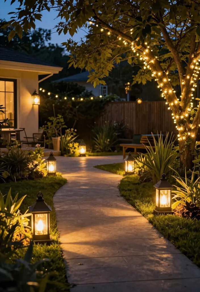 18 Front Yard Landscaping on a Budget Ideas That Look Expensive - 7. Outdoor Lighting 1