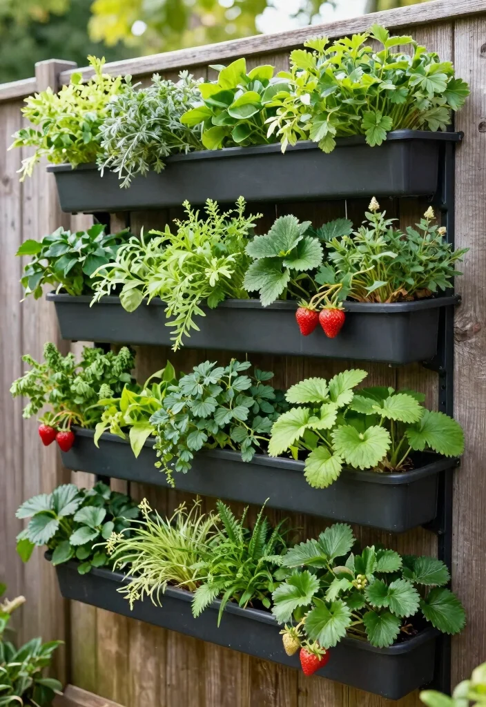 18 Front Yard Vegetable Garden Ideas With Fresh Harvest Style - 10. Outdoor Vertical Wall Garden 1