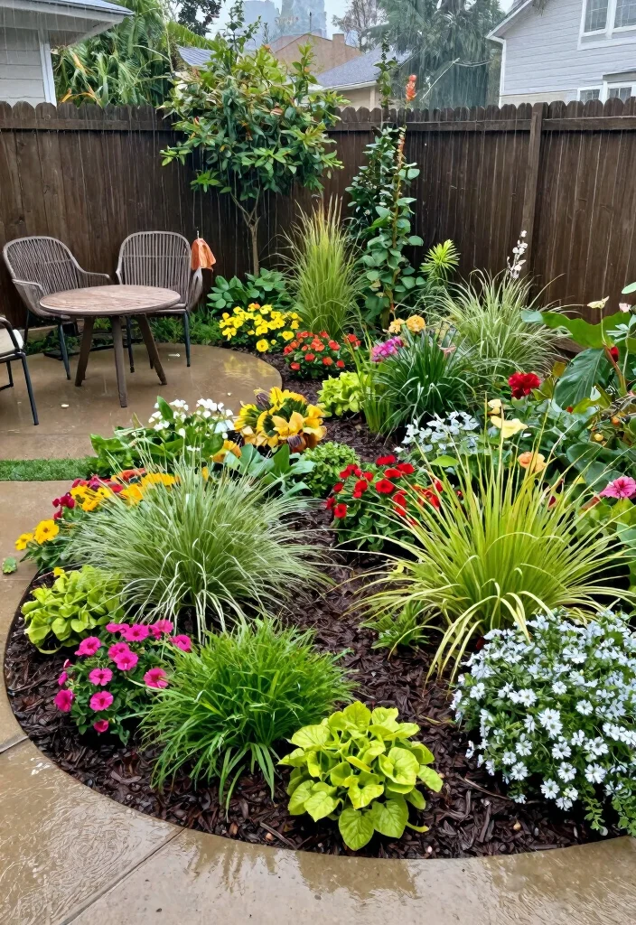 18 Front Yard Vegetable Garden Ideas With Fresh Harvest Style - 16. Rain Gardens for Eco-Friendly Gardening 1