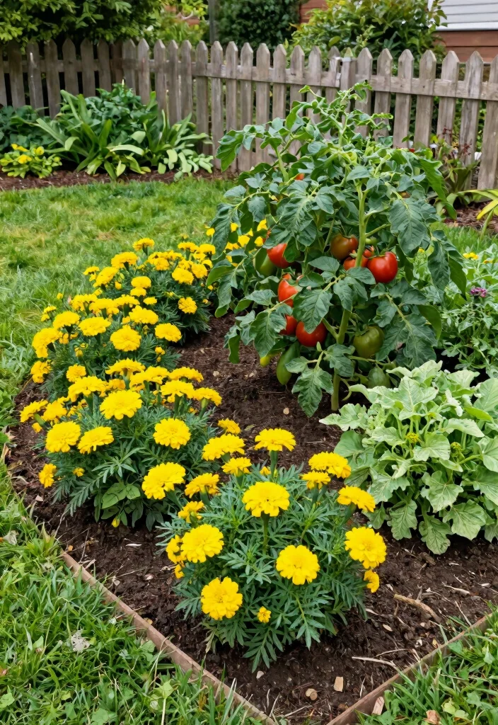 18 Front Yard Vegetable Garden Ideas With Fresh Harvest Style - 5. Edible Landscaping with Companion Planting 1