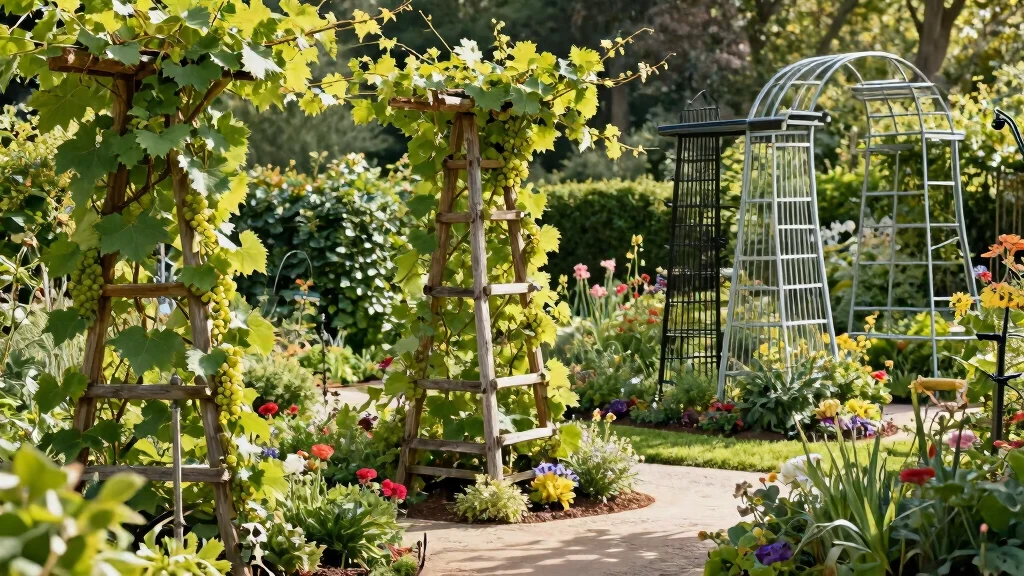 18 Grape Vine Trellis Ideas for a Charming Garden