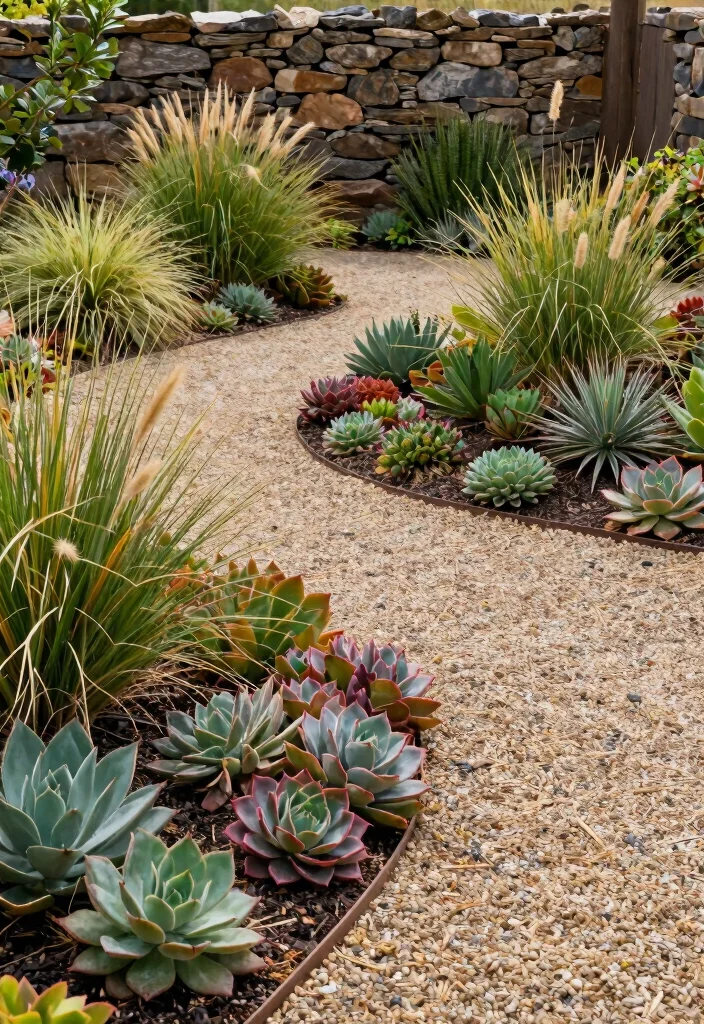 18 Low Maintenance Landscaping Front Yard Ideas That Stay Beautiful - 1. Xeriscaping for Water Conservation 1