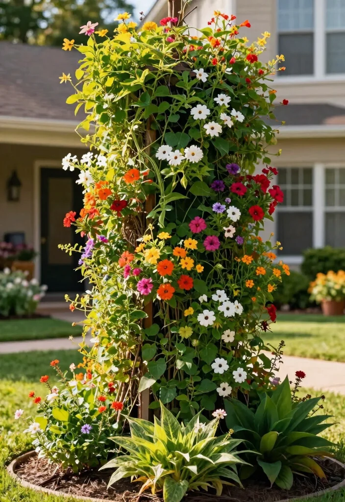18 Low Maintenance Landscaping Front Yard Ideas That Stay Beautiful - 12. Vertical Gardens 1