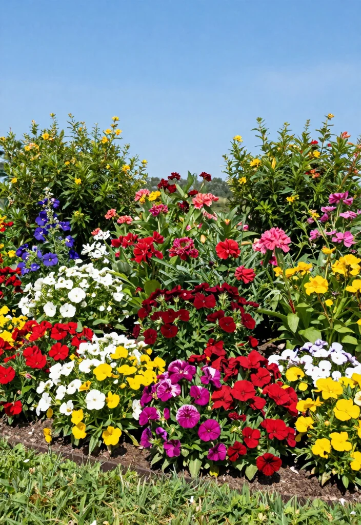 18 Low Maintenance Landscaping Front Yard Ideas That Stay Beautiful - 13. Seasonal Color with Annuals 1