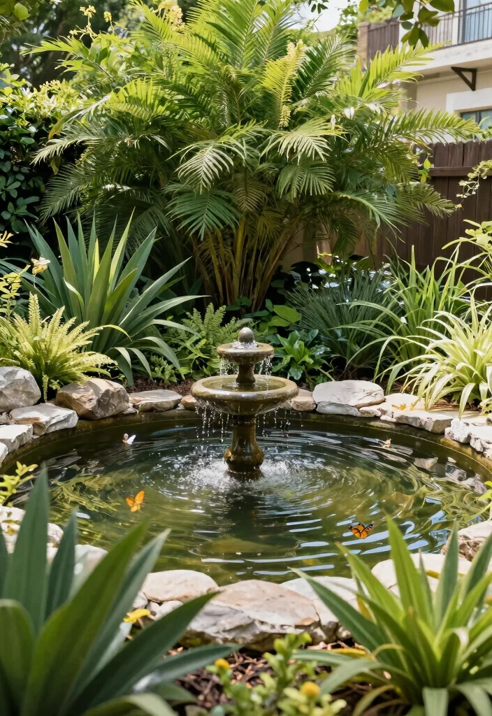 18 Low Maintenance Landscaping Front Yard Ideas That Stay Beautiful - 14. Incorporating Water Features 1