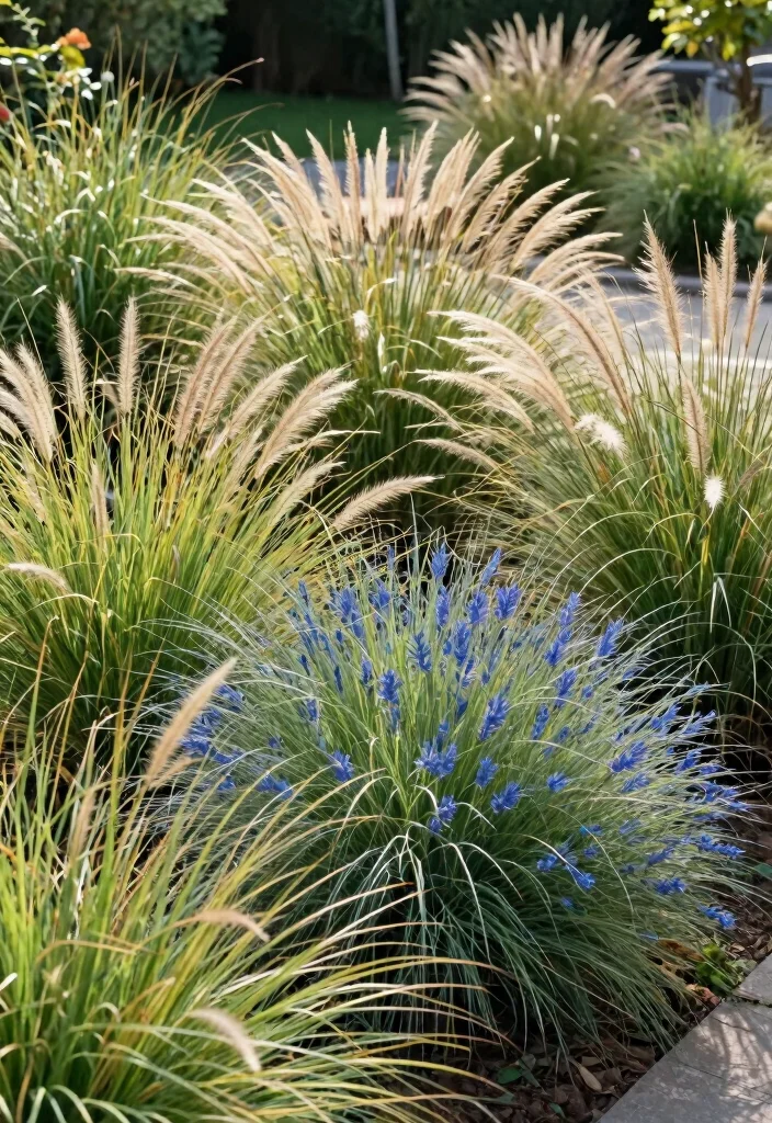18 Low Maintenance Landscaping Front Yard Ideas That Stay Beautiful - 6. Ornamental Grasses 1