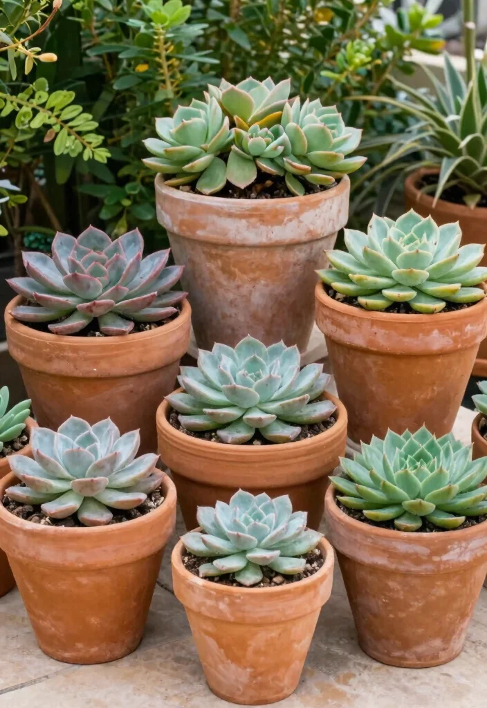 18 Mexican Patio Hacienda Style Ideas With Warm Rustic Flair 11 18 Mexican Patio Hacienda Style Ideas With Warm Rustic Flair - 11. Terracotta and Succulents 1