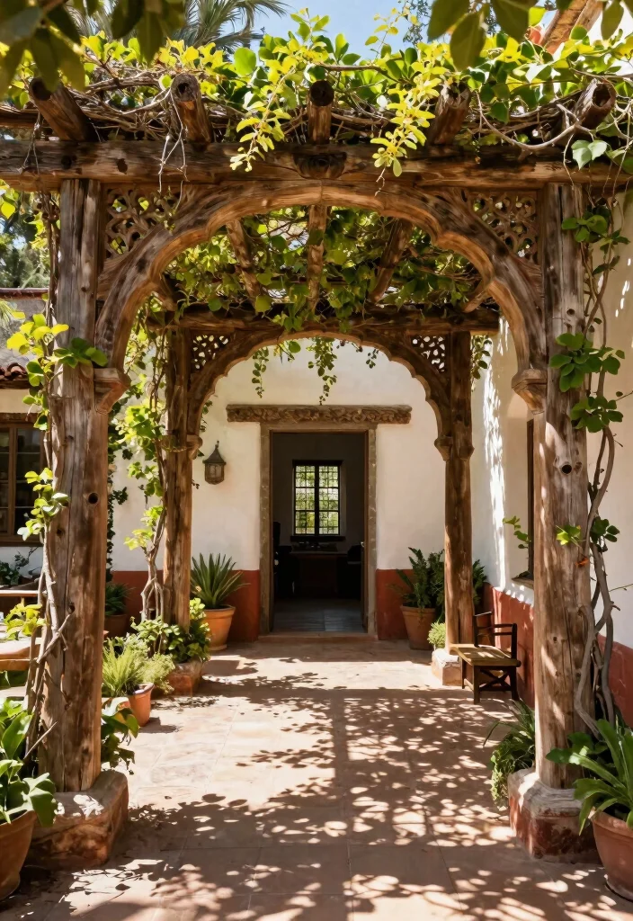 18 Mexican Patio Hacienda Style Ideas With Warm Rustic Flair 16 18 Mexican Patio Hacienda Style Ideas With Warm Rustic Flair - 16. Use of Arches and Doorways 1