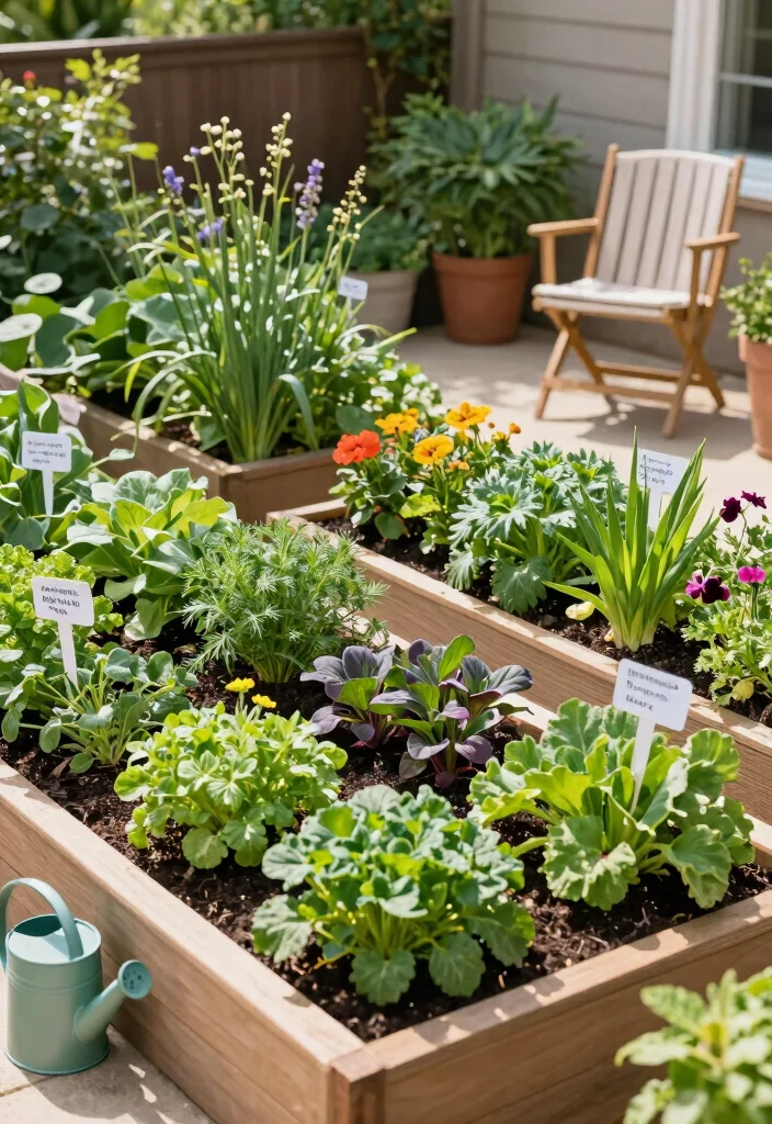 18 Outdoor Courtyard Design Ideas With Elegant Layout - 10. Edible Gardens 1