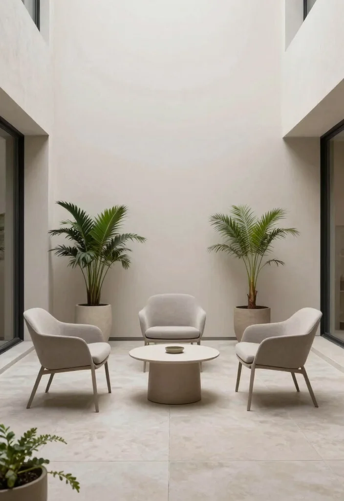 18 Outdoor Courtyard Design Ideas With Elegant Layout - 13. Minimalist Designs 1