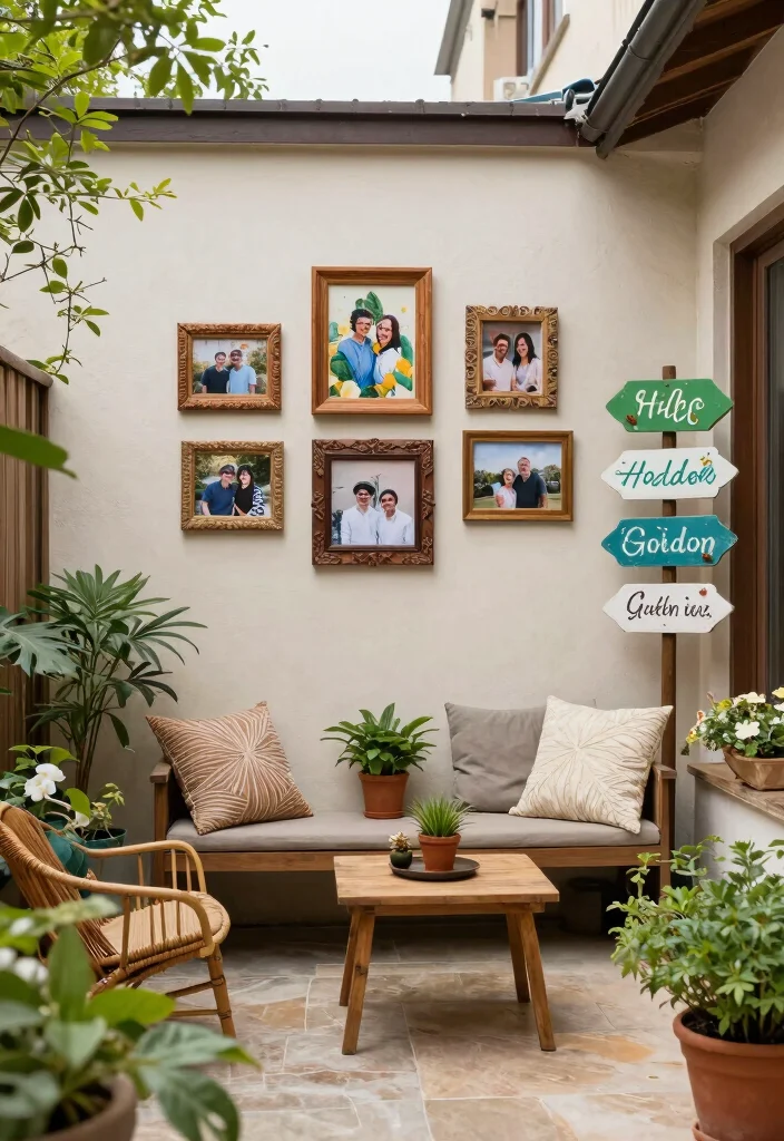 18 Outdoor Courtyard Design Ideas With Elegant Layout - 18. Personal Touches 1