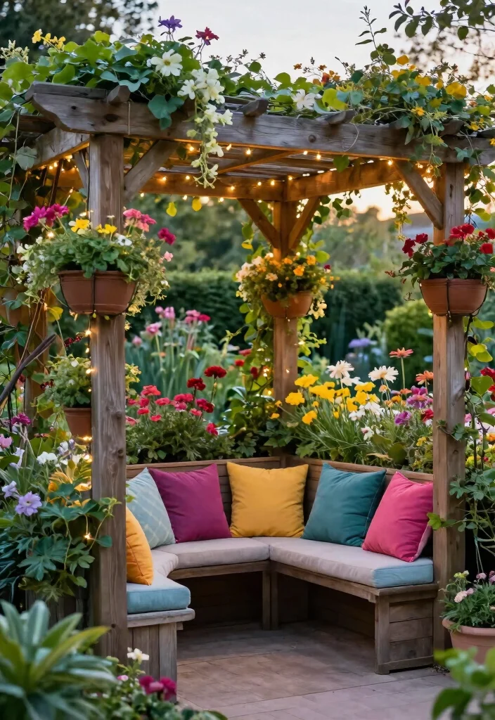 18 Pergola Holz Modern Ideas With Sleek Wood Design - 2. Integrated Garden Features 1