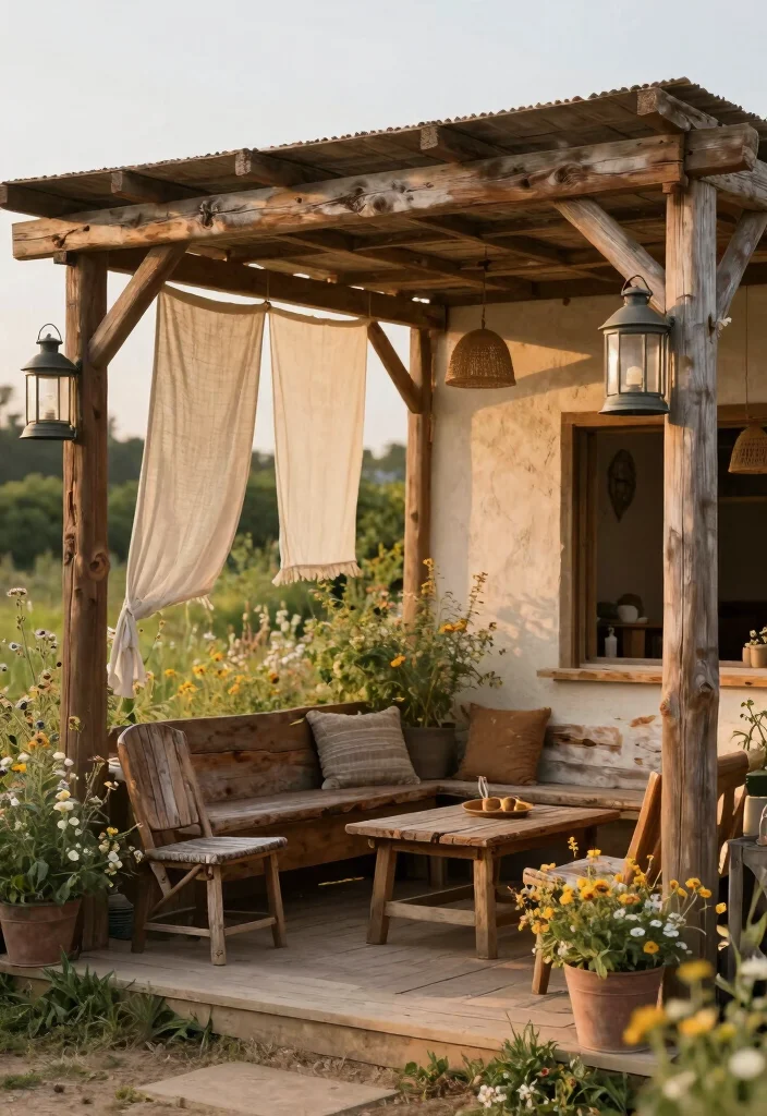 18 Pergola Holz Modern Ideas With Sleek Wood Design - 9. Rustic Charm 1