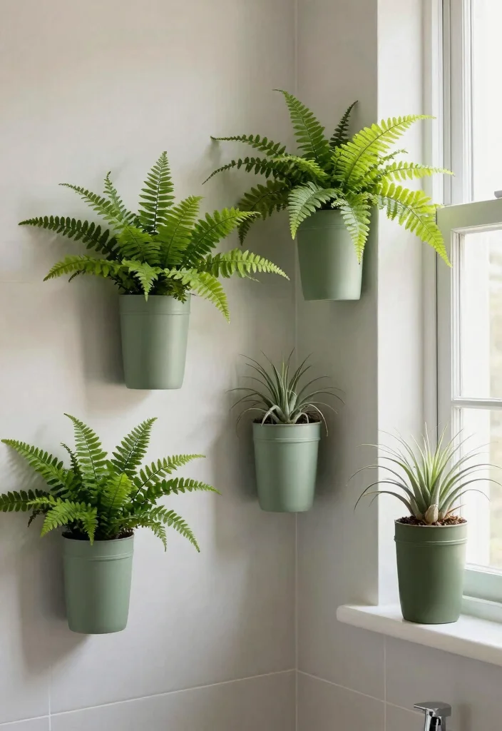 18 Plastic Bottle Planter Ideas With Creative DIY Style - 12. Unique Bathroom Planters 1