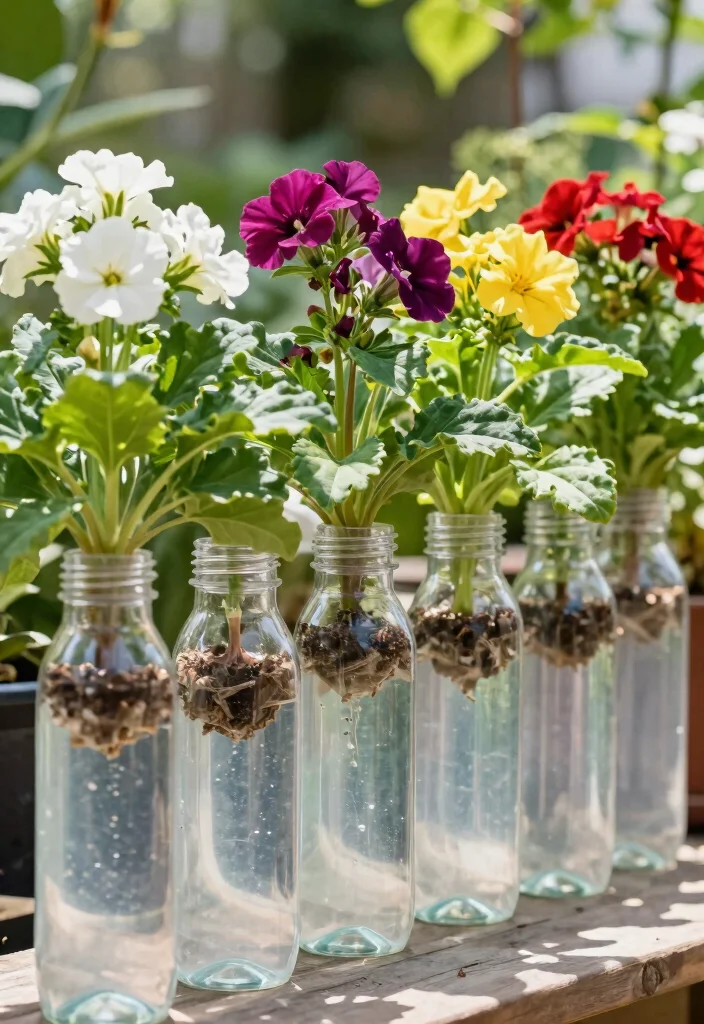18 Plastic Bottle Planter Ideas With Creative DIY Style - 5. Self-Watering Planters 1