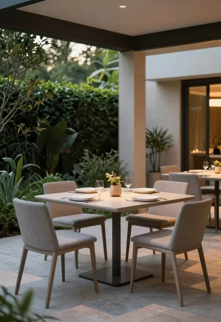 18 Simple Terrace Ideas That Feel Clean & Relaxed - 17. Outdoor Dining Space 1