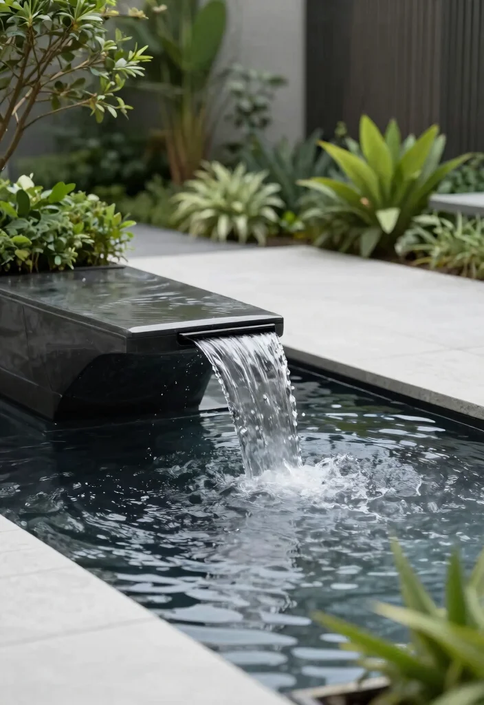 18 Simple Terrace Ideas That Feel Clean & Relaxed - 9. Relaxing Water Features 1