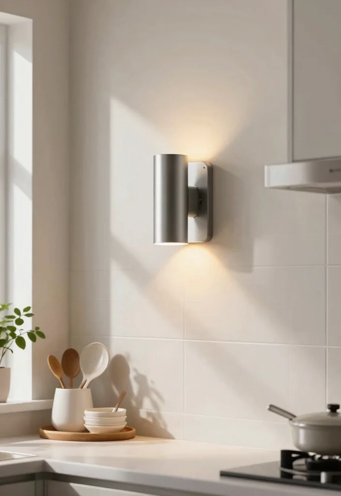 10 Mini Lamps for Kitchen Counter Spaces That Don't Take Up Room - 2. Wall-Mounted Lamps: Saving Precious Space 1