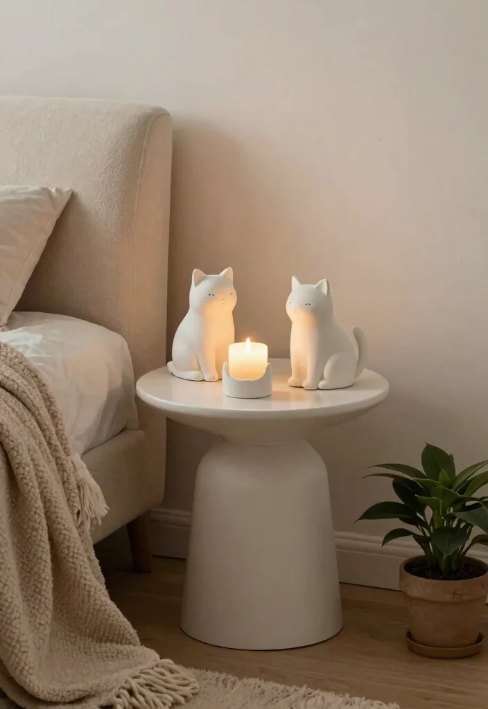 12 Animal Candle Holder Ideas That Look Elegant - 9. Minimalist Cat Candle Holders 1