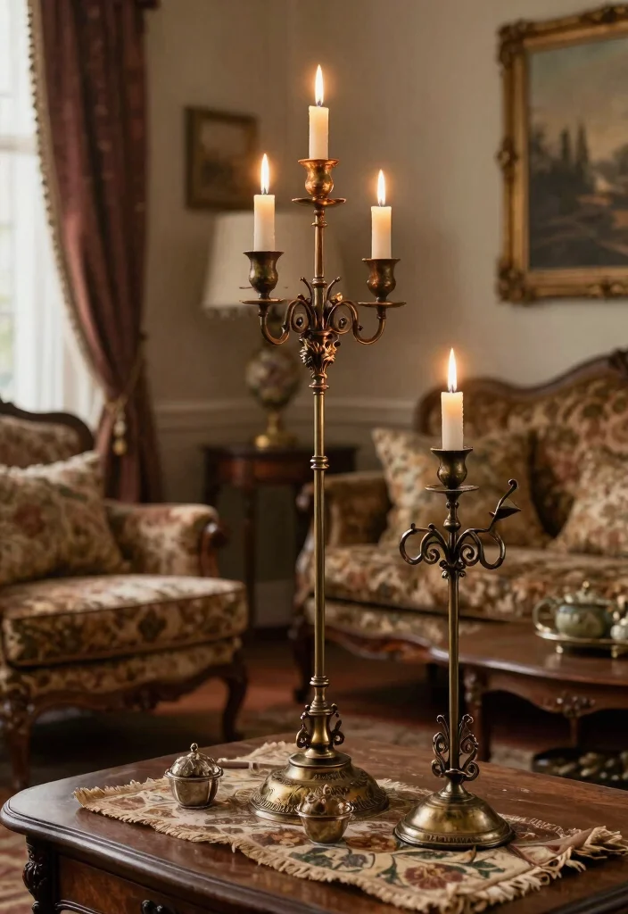 12 Candle Sconces Living Room Wall Decor That Add Warmth Fast - 3. Vintage-Inspired Candle Sconces 1