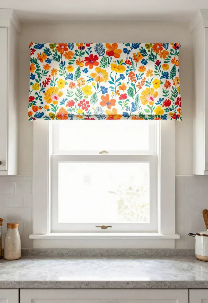12 Curtains in Kitchens That Block Grease Splatter and Stay Clean - 11. Kitchen Valances for a Tidy Look 1
