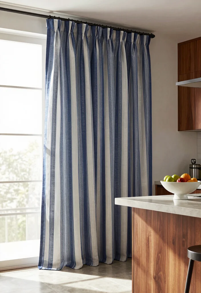 12 Curtains in Kitchens That Block Grease Splatter and Stay Clean - 2. Linens with Grease-Repellent Coating 1