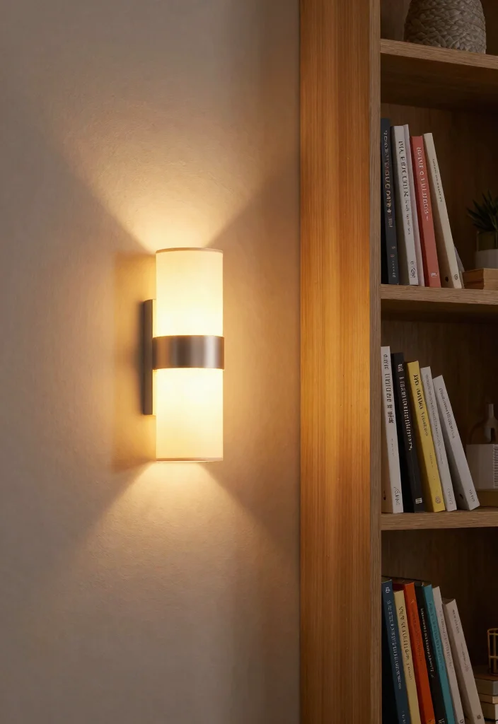 12 Fairy Lights Bookshelf Ideas That Don't Tangle or Overheat - 3. Sconce Displays with Fairy Lights 1