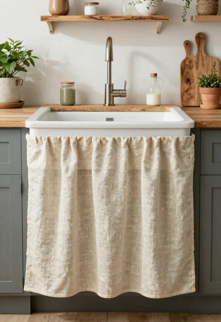 12 Kitchen Sink Curtains That Don't Get Soaked or Mildewed - 11. Eco-Friendly Fabrics 1