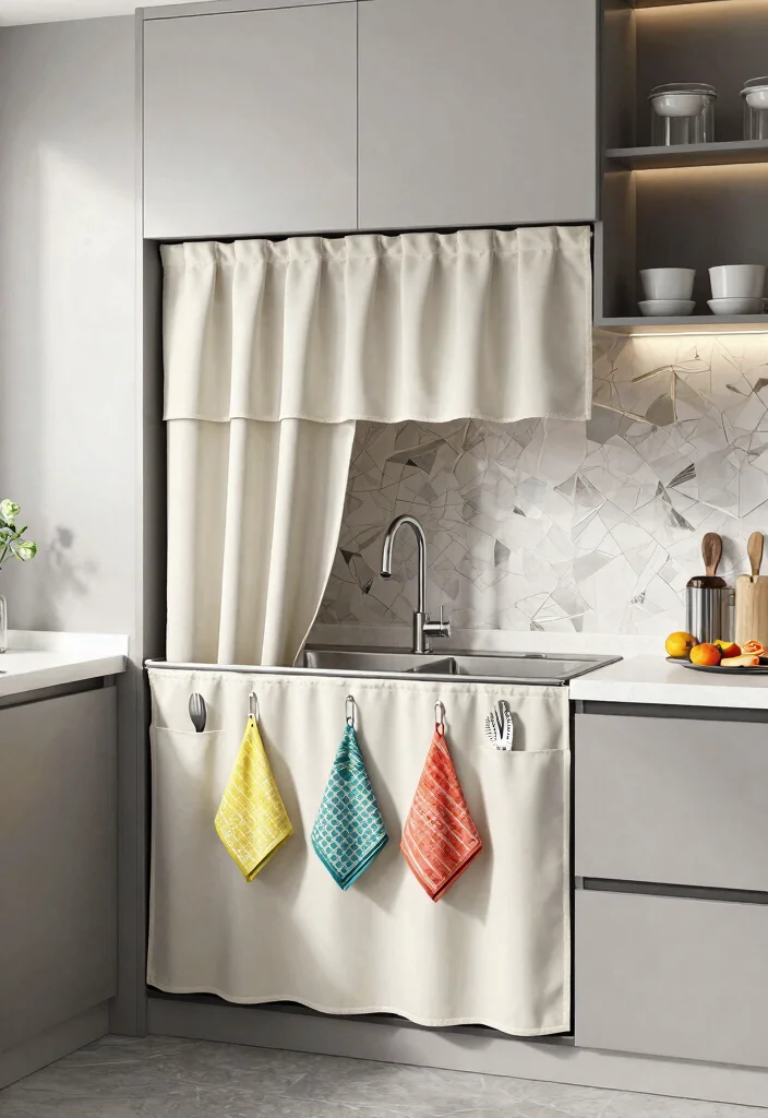 12 Kitchen Sink Curtains That Don't Get Soaked or Mildewed - 12. Functional Accessories 1