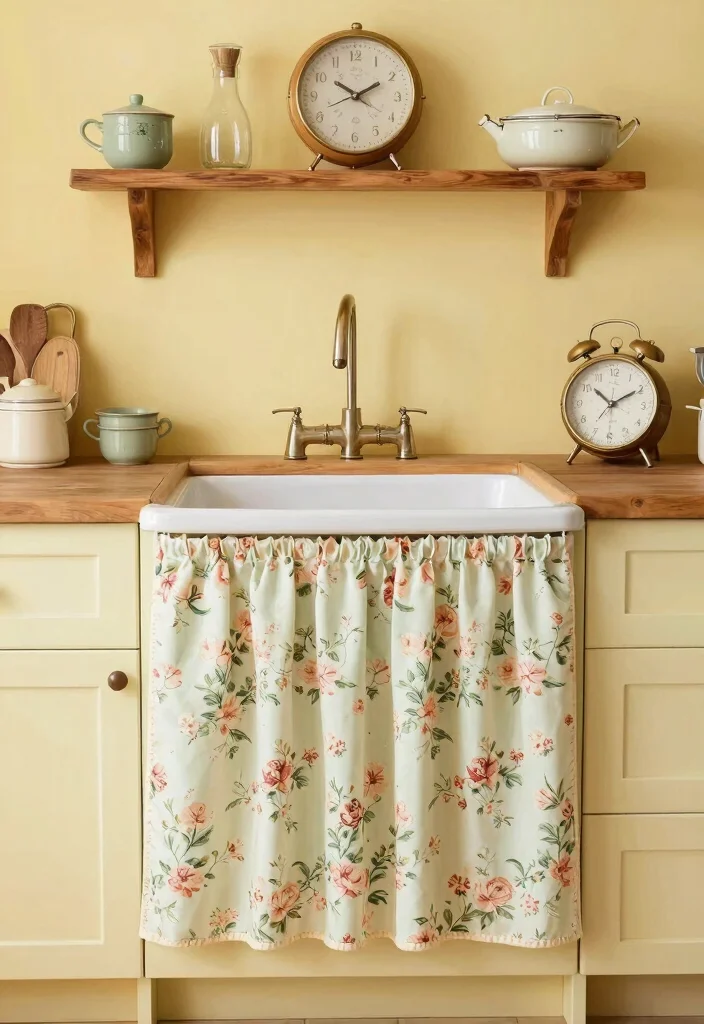 12 Kitchen Sink Curtains That Don't Get Soaked or Mildewed - 6. Vintage Inspired 1