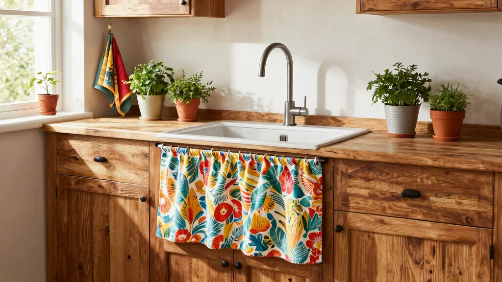 12 Kitchen Sink Curtains That Don't Get Soaked or Mildewed