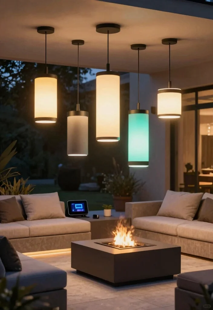 12 Outdoor Pendant Light Ideas That Withstand Rain and Wind - 10. Smart Outdoor Lighting 1