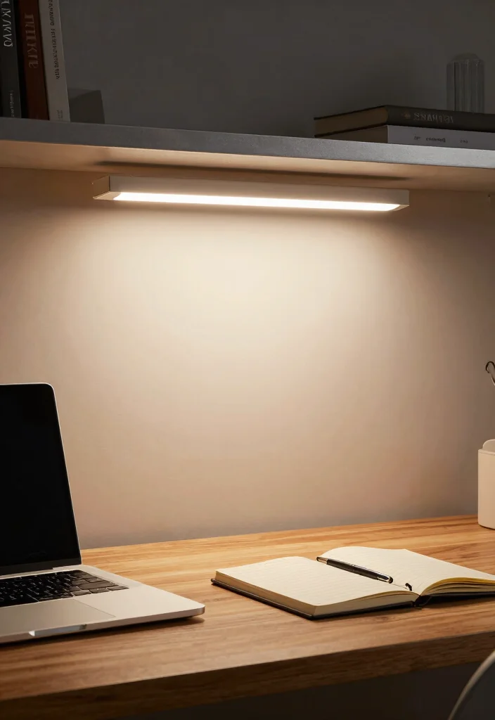 12 Under Shelf Lighting Ideas That Install Without Drilling - 3. Magnetic LED Light Bars 1