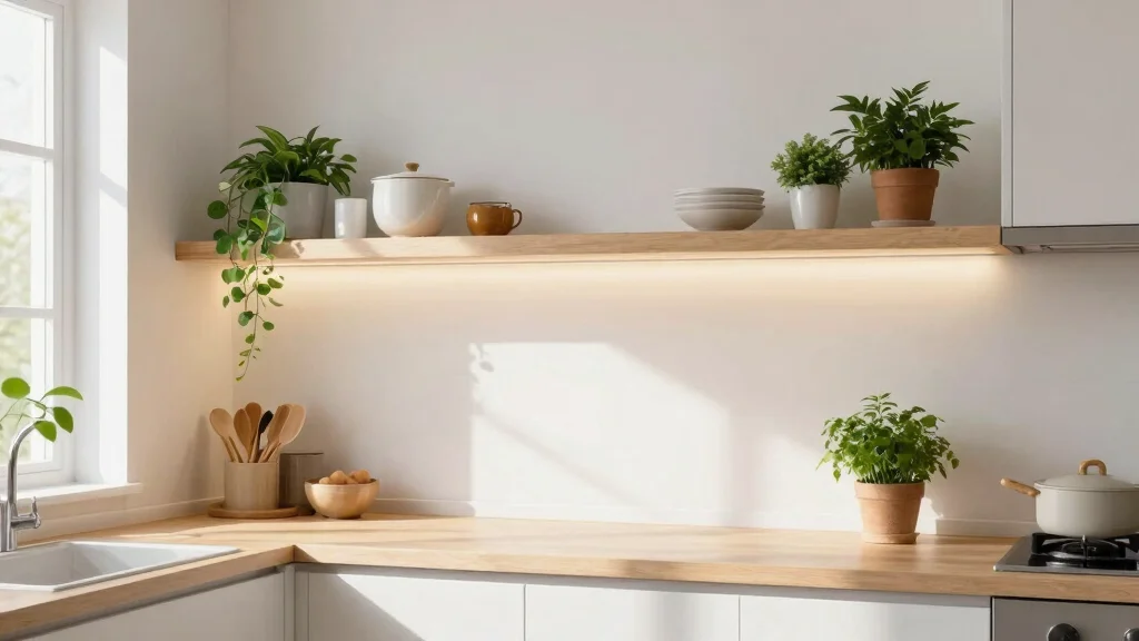 12 Under Shelf Lighting Ideas That Install Without Drilling