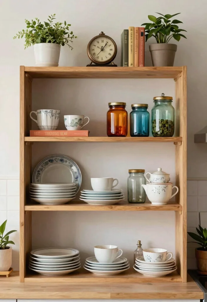 12 Vintage Shelf Decor Ideas That Don't Collect Dust - 5. Embrace Open Shelving 1