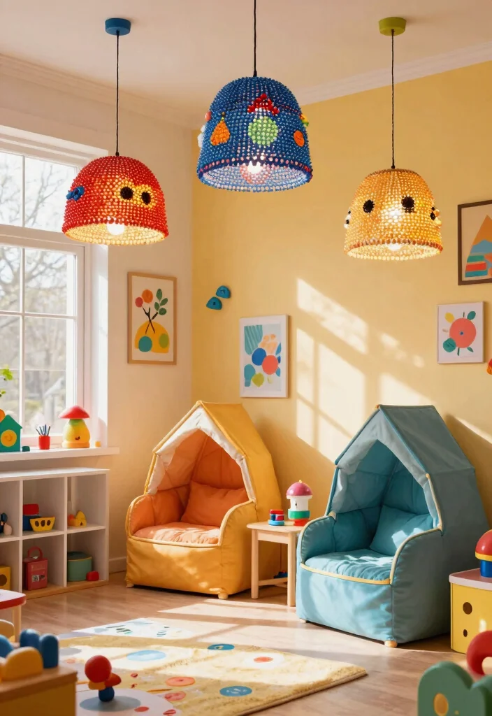 14 Beaded Lamp Shade Ideas That Add Texture Without Dust Traps - 14. Whimsical Beaded Shades for Playful Spaces 1