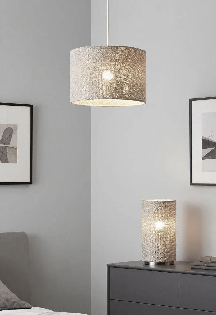 14 Beaded Lamp Shade Ideas That Add Texture Without Dust Traps - 3. Neutral Beaded Shades for Modern Minimalism 1