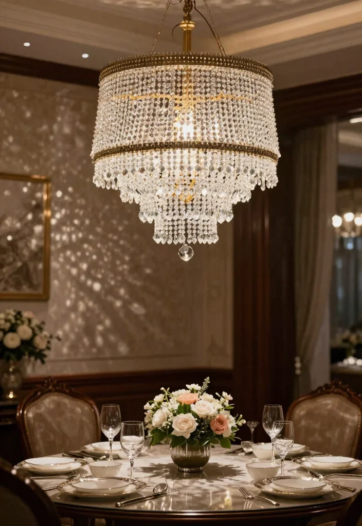 14 Beaded Lamp Shade Ideas That Add Texture Without Dust Traps - 7. Elegant Crystal Beaded Shades for Glamour 1