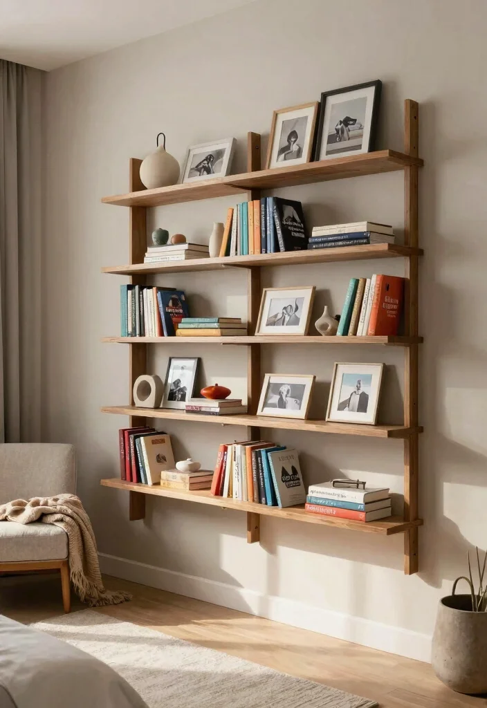 14 Bedroom Bookshelf Ideas That Save Floor Space - 9. Open Shelving Units 1