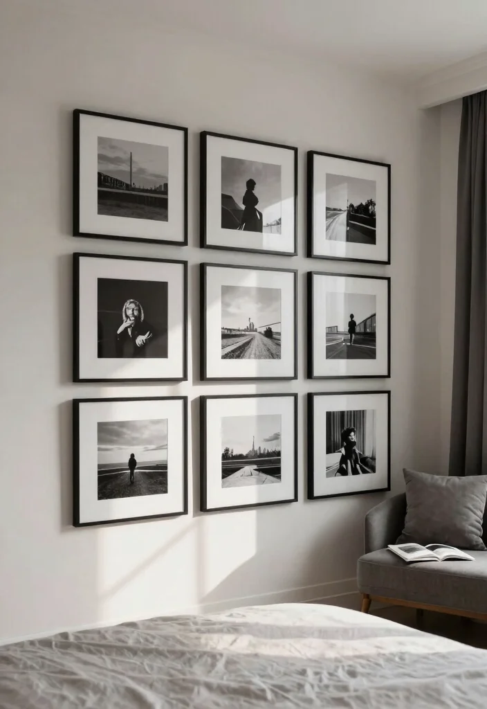 14 Bedroom Poster Ideas Wall Art on a Budget That Don't Look Cheap - 10. Black and White Photography 1