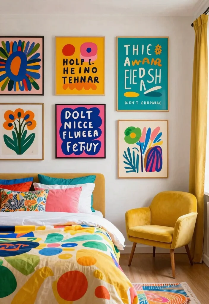 14 Bedroom Poster Ideas Wall Art on a Budget That Don't Look Cheap - 11. Inspirational Art 1