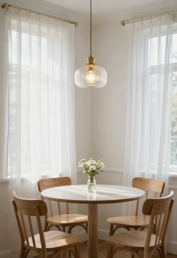 14 Brass and Glass Pendant Light Ideas That Look High-End - 5. Soft and Airy 1