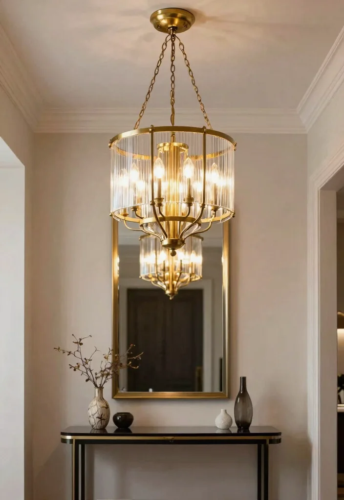 14 Brass and Glass Pendant Light Ideas That Look High-End - 6. Statement Lighting 1